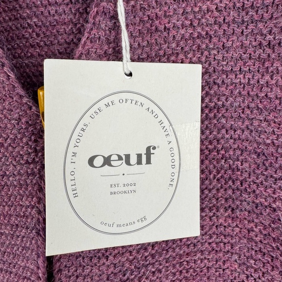 NWT Oeuf Mauve/Apricot Ruffle Vest - Picture 5 of 10